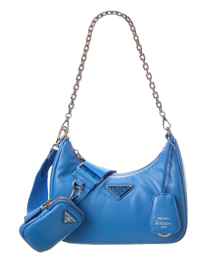 Prada Re-edition Padded Shoulder Bag In Black
