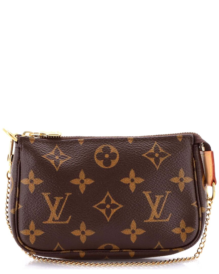 LOUIS VUITTON Pre-owned Brown Monogram Canvas Pochette Accessoires Mini (authentic Pre- Loved)
