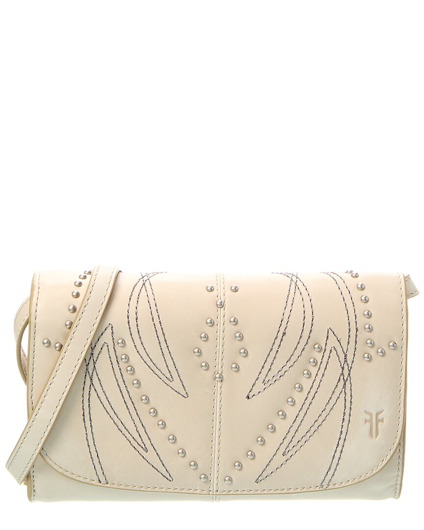 Frye Sara Leather Wallet Crossbody In Brown