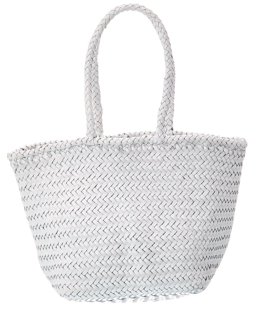 Dragon Diffusion Grace Small Leather Shoulder Bag In White
