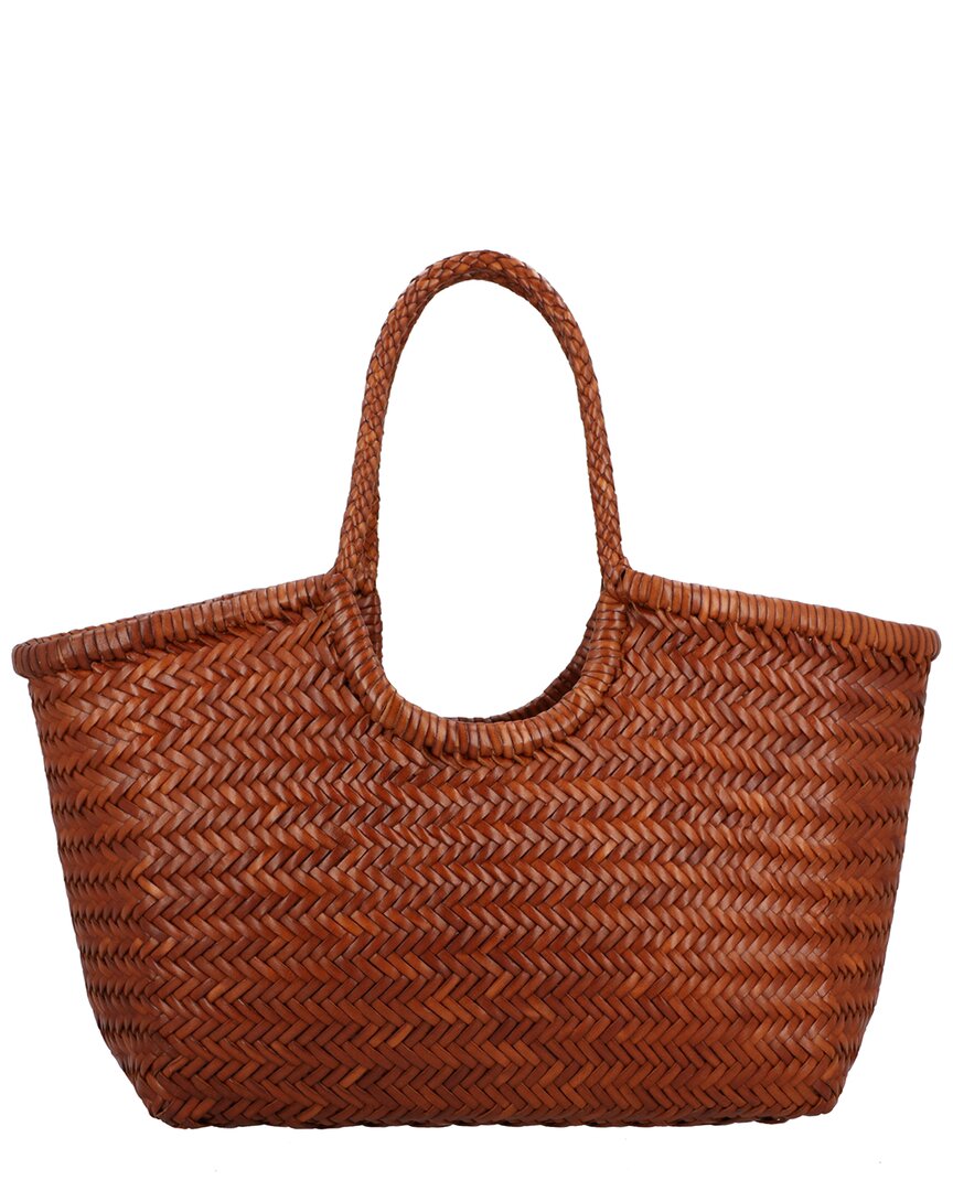 Dragon Diffusion Big Nantucket Leather Shoulder Bag In Brown