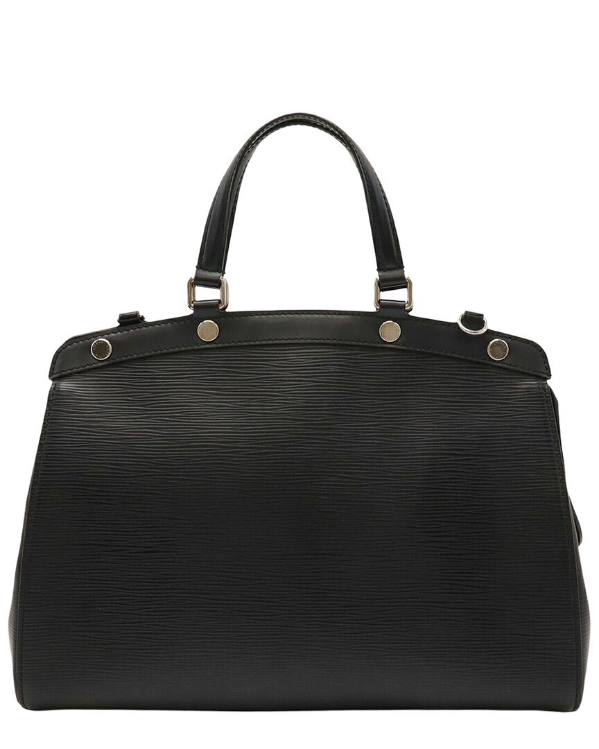 Louis Vuitton Epi Brea Mm Handbag Black (authentic Pre-loved) In Black/black