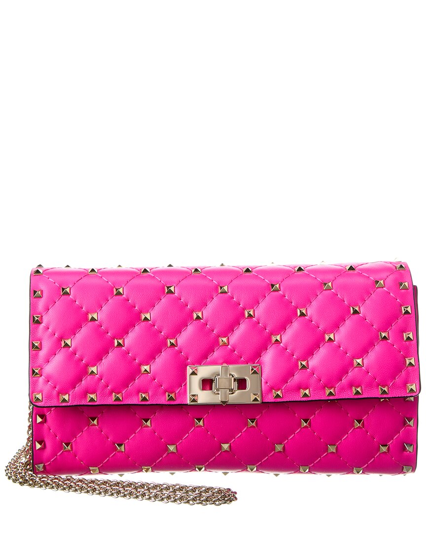 VALENTINO GARAVANI: Rockstud Spike micro leather bag - Red  Valentino  Garavani mini bag UW2B0G36 NAP online at