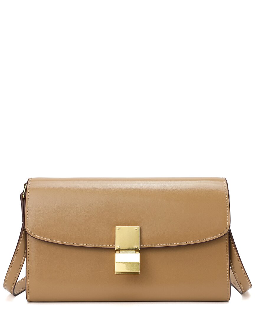 Tiffany & Fred Paris Smooth Leather Clutch In Brown