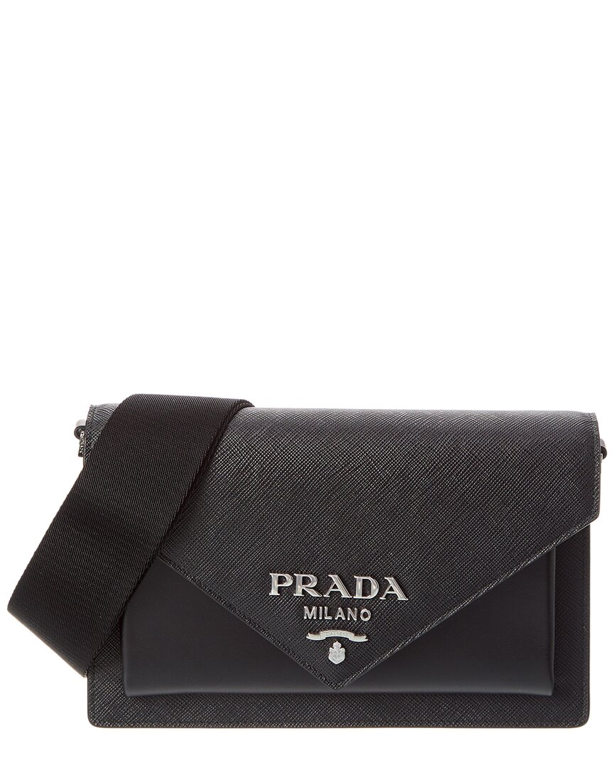 Shop PRADA Saffiano leather mini-bag (1BP050_NZV_F0002_V_5TO