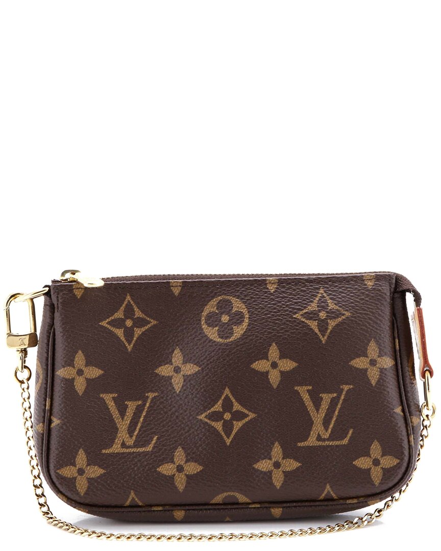 LOUIS VUITTON Pre-owned Brown Monogram Canvas Pochette Accessoires Mini (authentic Pre- Loved)