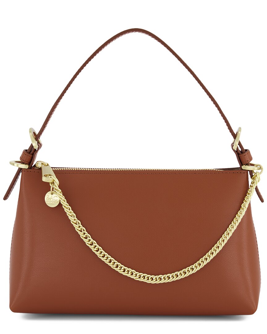 Zac Zac Posen Zip-Up Leather Crossbody Bag