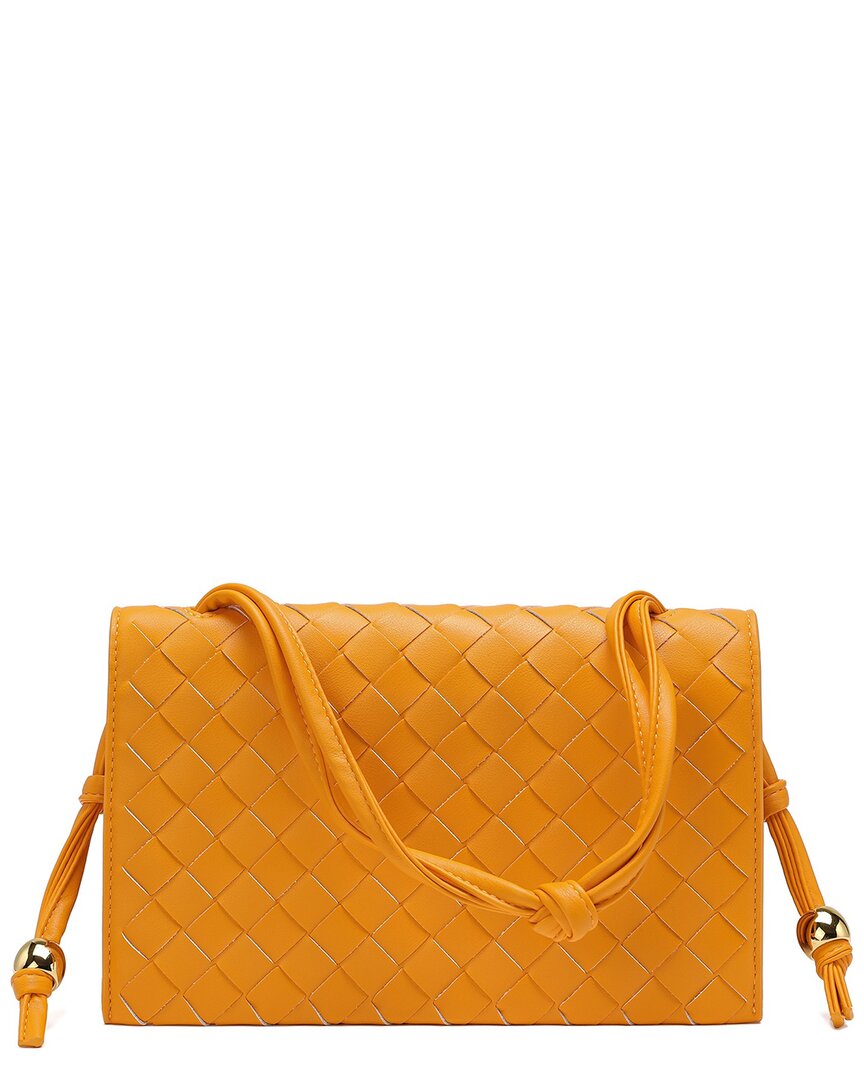 Tiffany & Fred Paris Woven Leather Shoulder Bag