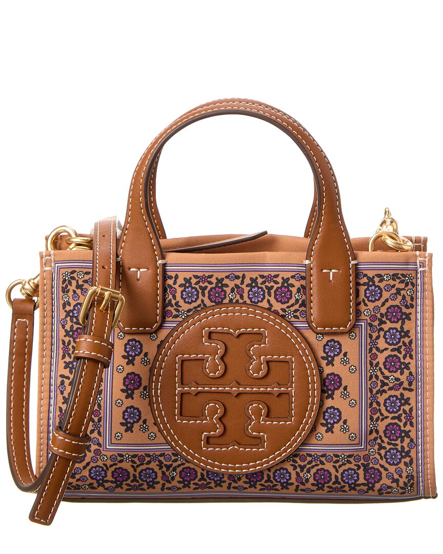 Tory Burch Ella Printed Tote Bag in Brown