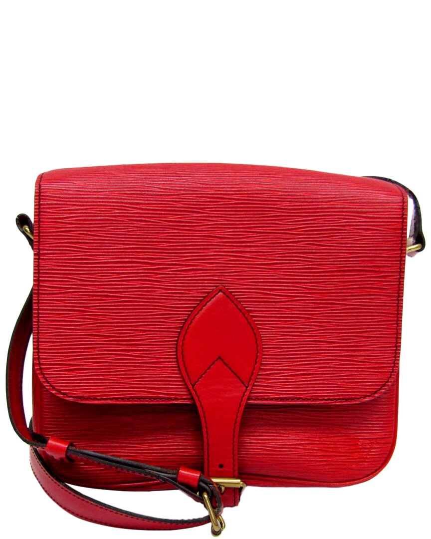 LOUIS VUITTON Pre-owned Castilian Red Epi Leather Shoulder Bag (authentic )