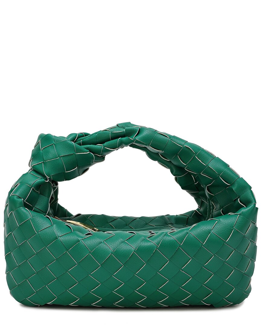 Tiffany & Fred Paris Woven Knot Leather Satchel