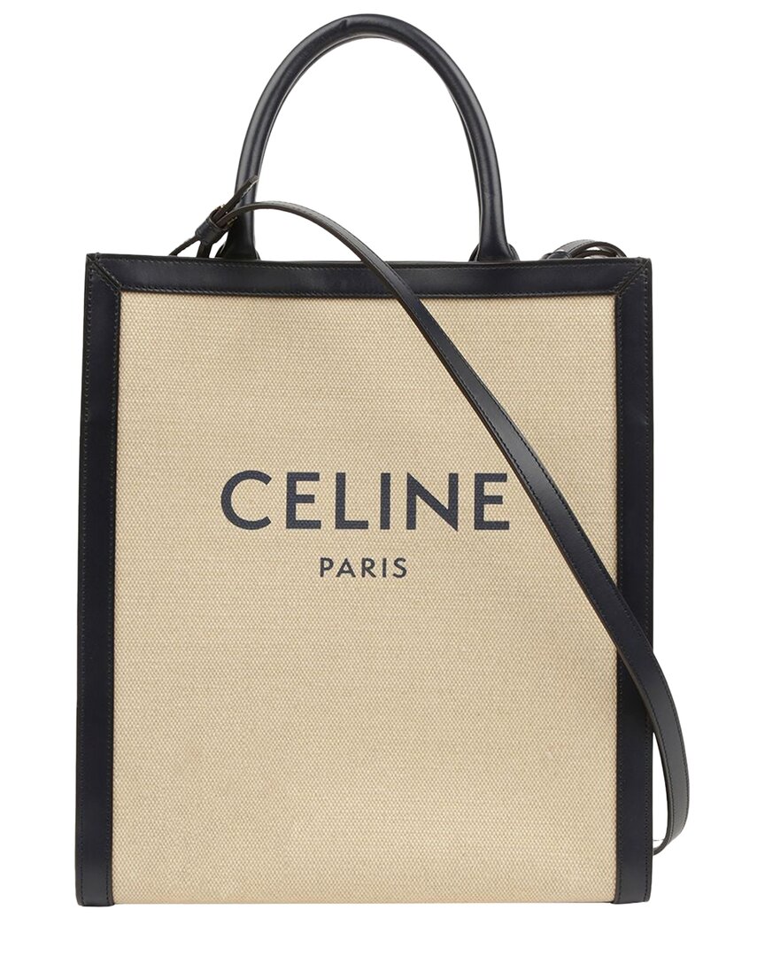 Celine Vertical Small Cabas Tote And Shoulder Bag (authentic Pre-loved) In Multi