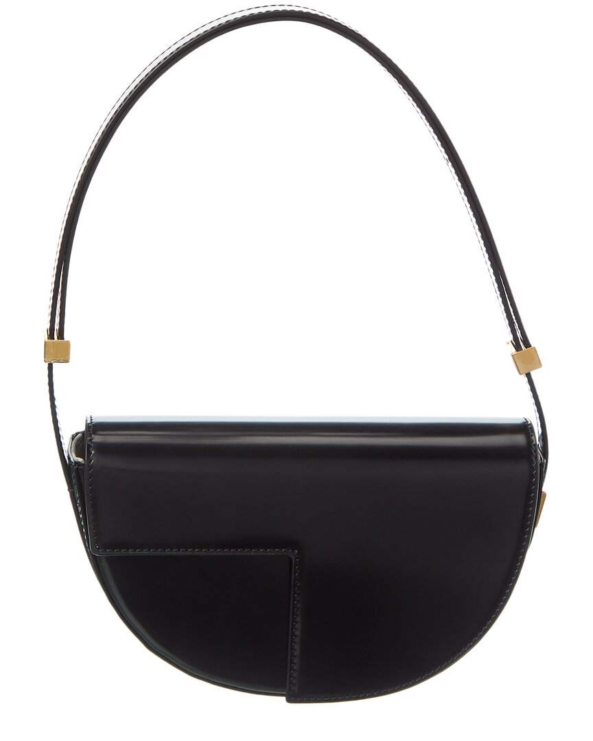 Patou Leather Shoulder Bag With Adjustable Strap
