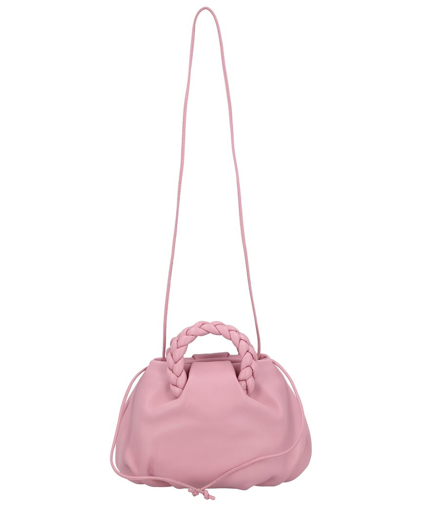 Hereu Bombon Leather Top Handle Bag In Pink