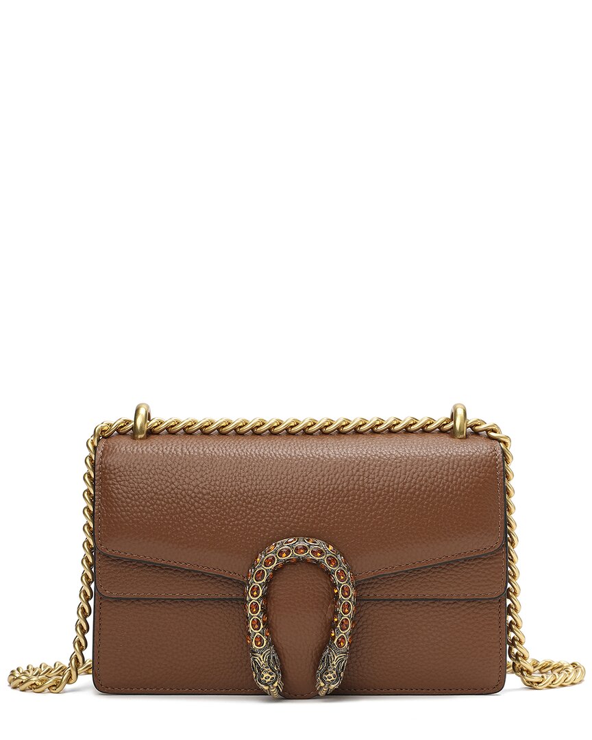 Tiffany & Fred Paris Crystal Dragon Leather Crossbody