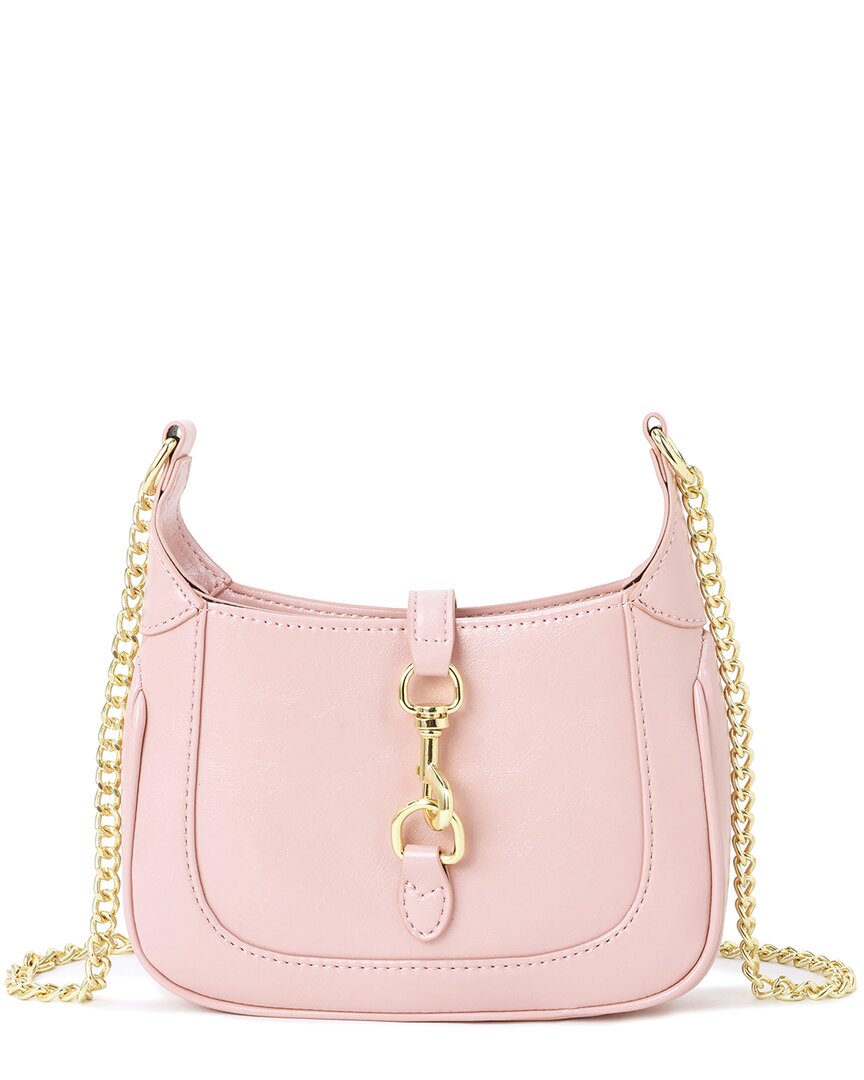 Tiffany & Fred Paris Smooth Shoulder Bag In Pink