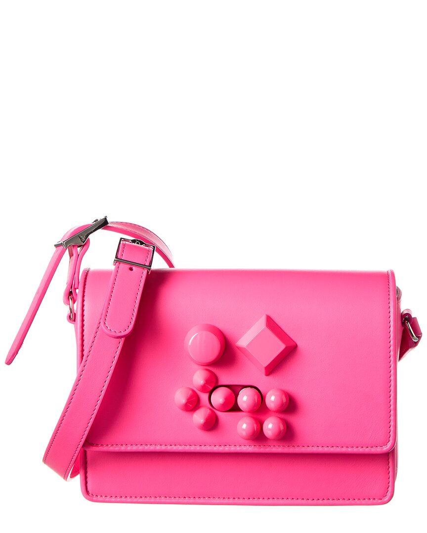 Christian Louboutin Dnu Pack  Carasky Leather Crossbody In Pink