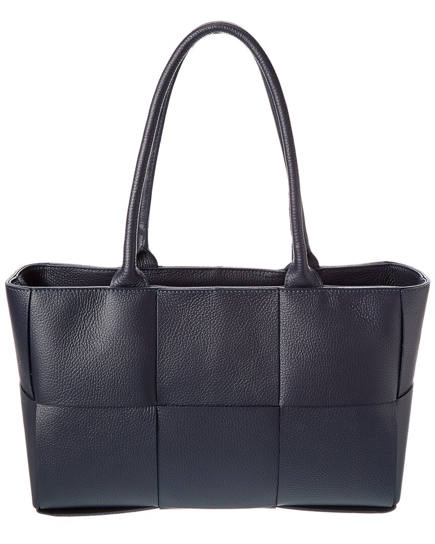 Isabella Rosetti Suki Woven Leather Shoulder Bag