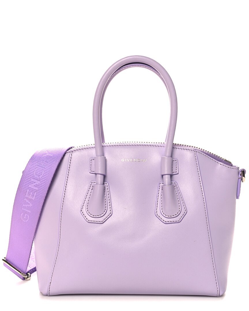 Givenchy Mauve Box Calf Box Mini Sport Antigona Top Handle Bag (authentic Pre-  Loved) In Pink