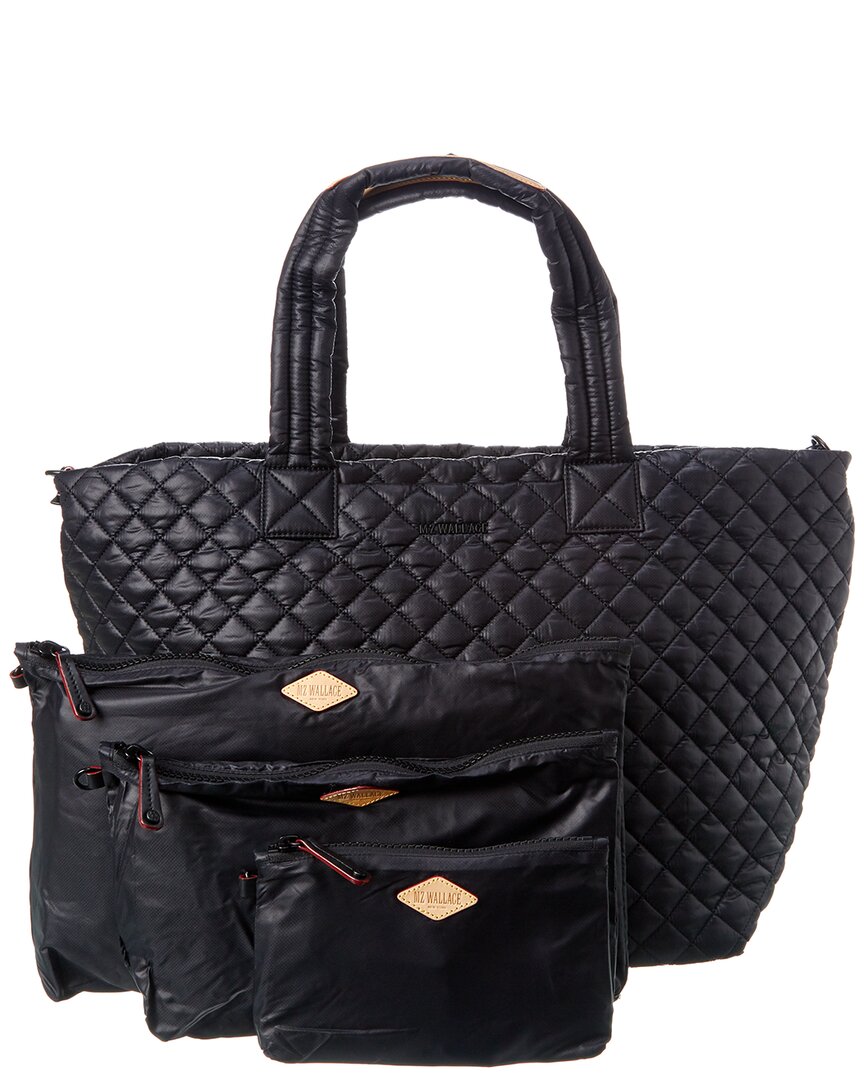 Mz Wallace Large Metro Deluxe Tote In Black