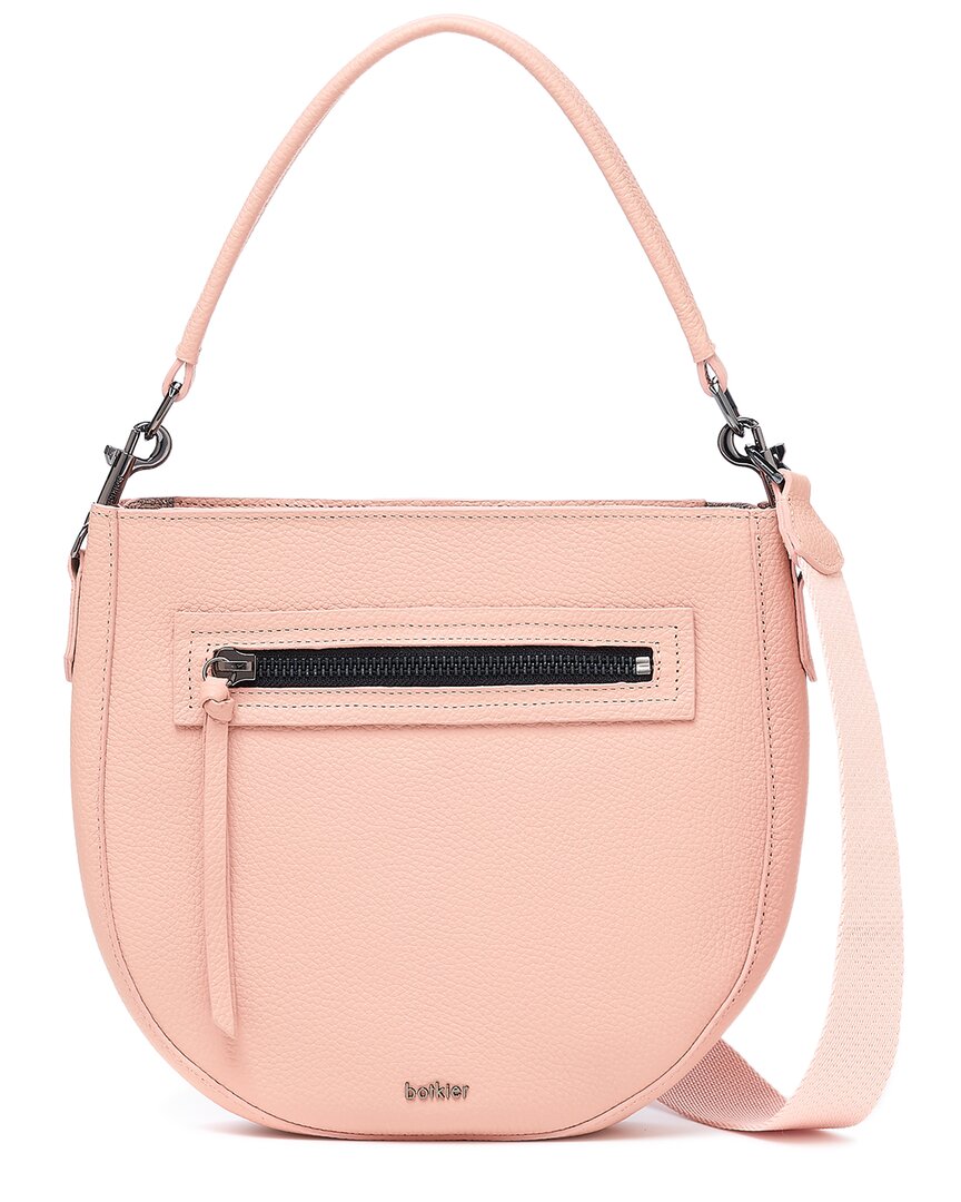 Shop Botkier Beatrice Leather Saddle Bag In Pink
