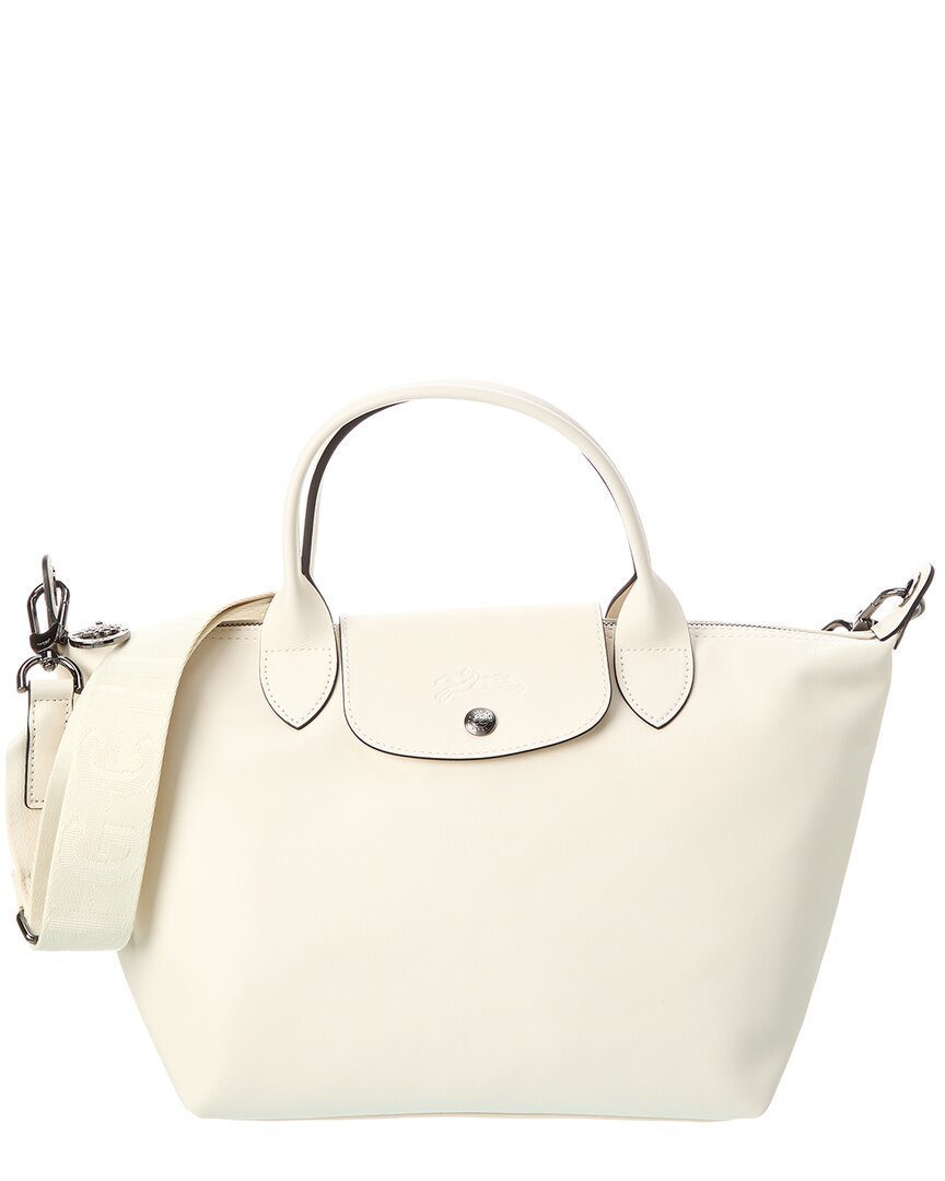 Shop Longchamp Le Pliage Xtra Small Leather Tote In White