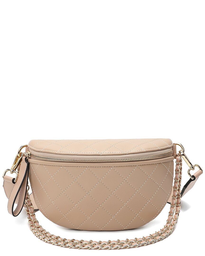 Tiffany & Fred Paris Quilted Leather Fanny Pack In Brown