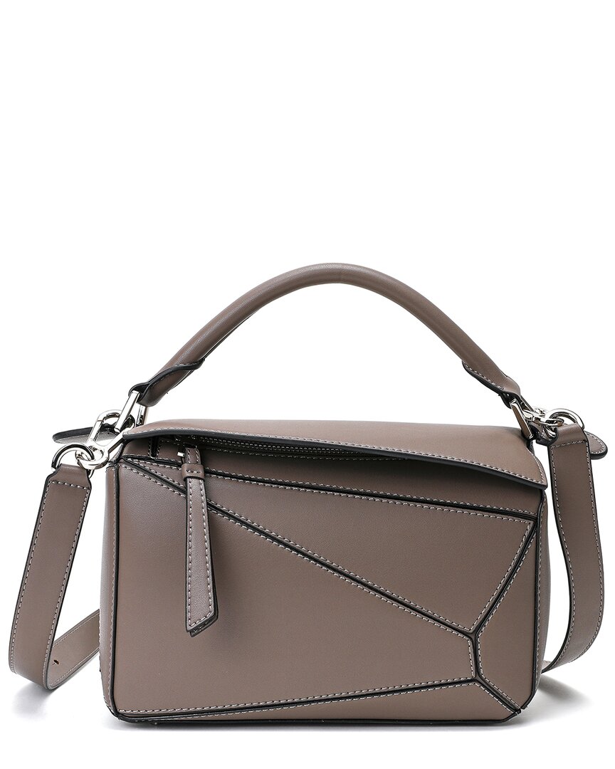Tiffany & Fred Paris Smooth Leather Crossbody In Brown