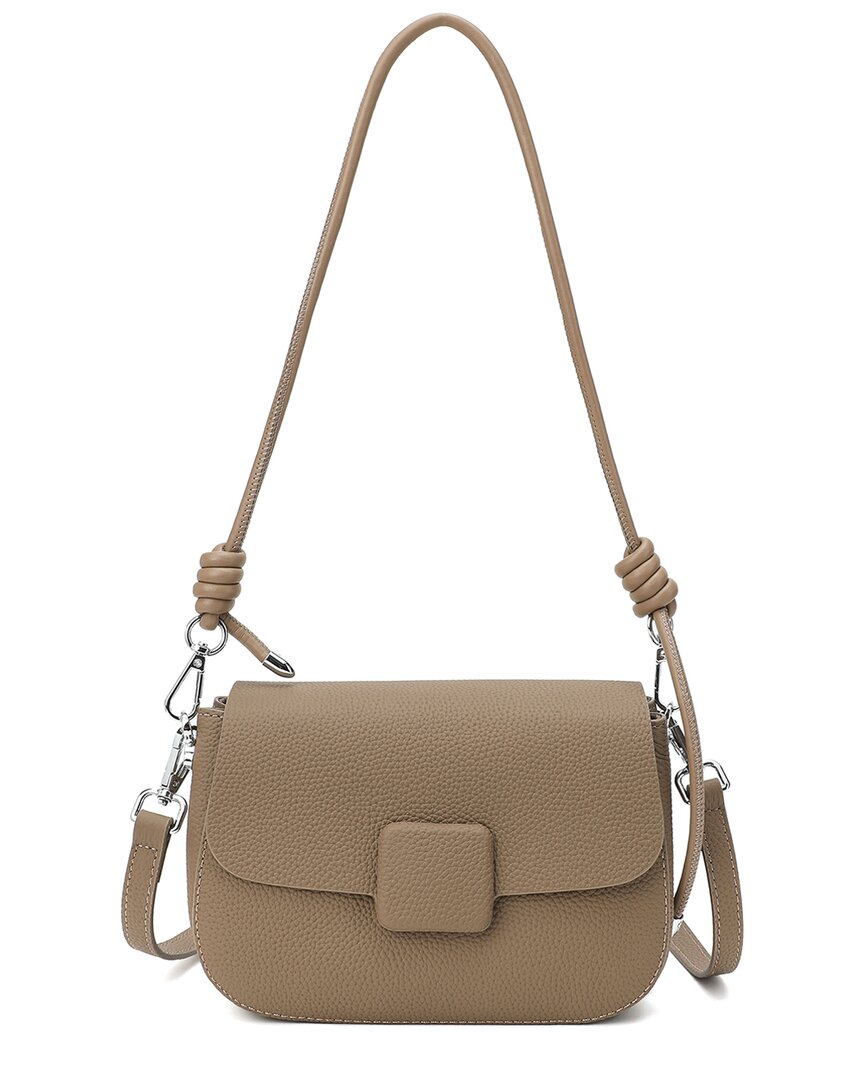 Tiffany & Fred Paris Gained Leather Crossbody In Brown