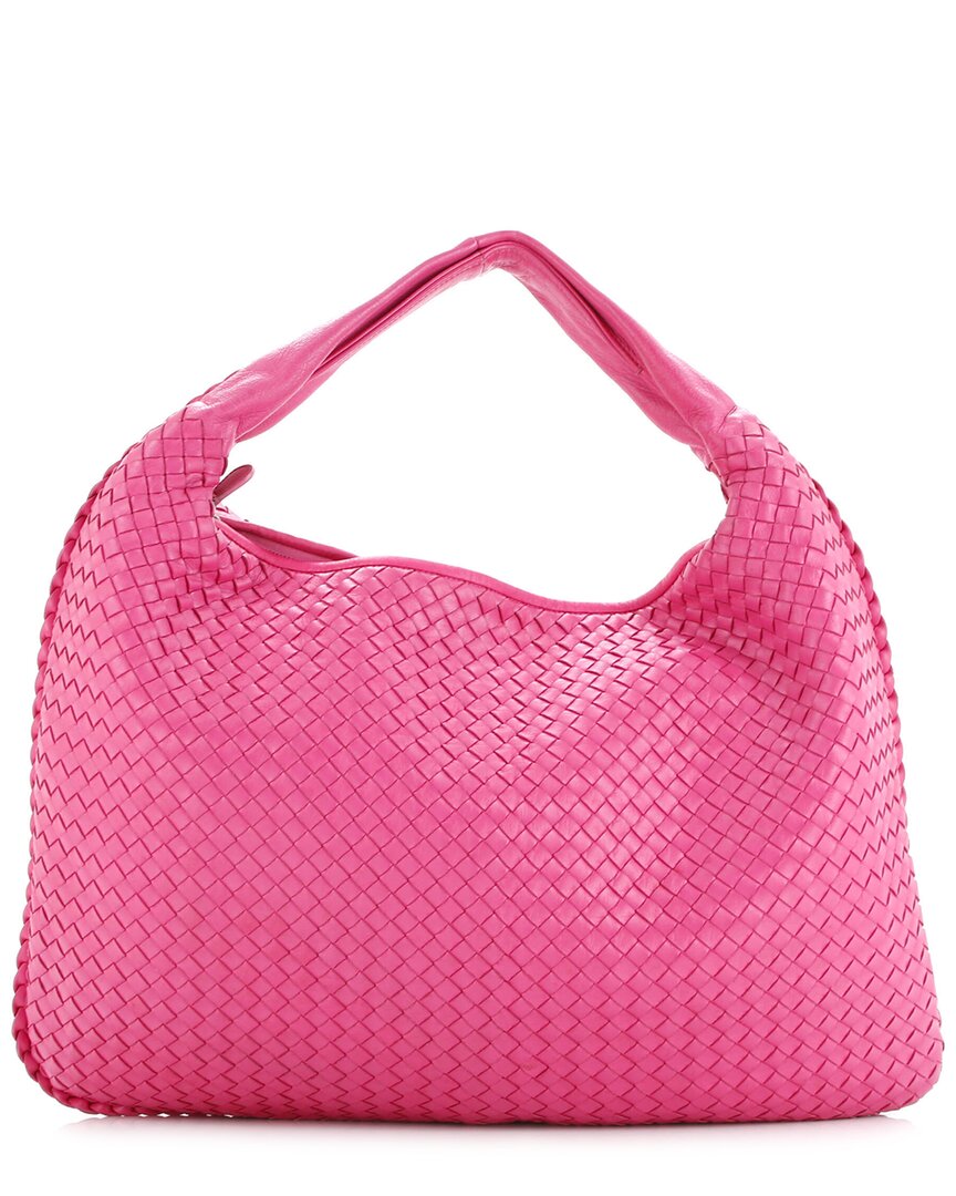 Bottega Veneta Pink Intrecciato Nappa Hobo Maxi (authentic Pre-loved)