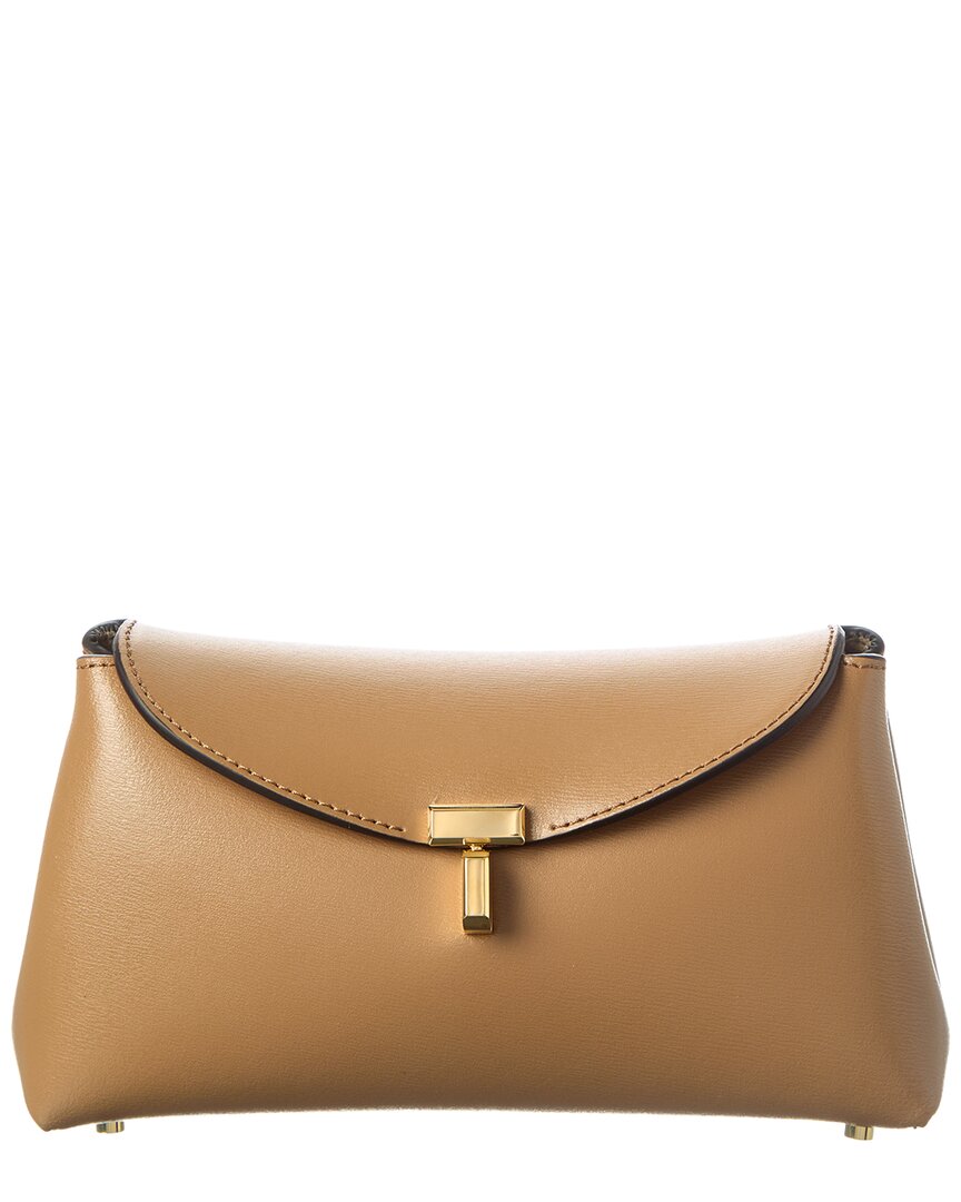 Totême Mini T-Lock Clutch - Female - Clutches - Brown - One Size - Bags - Image 2
