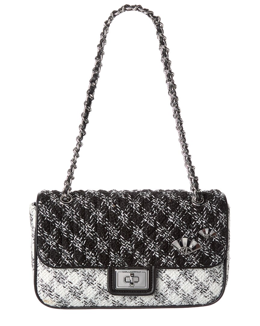 Karl Lagerfeld Agyness Shoulder Bag In Black