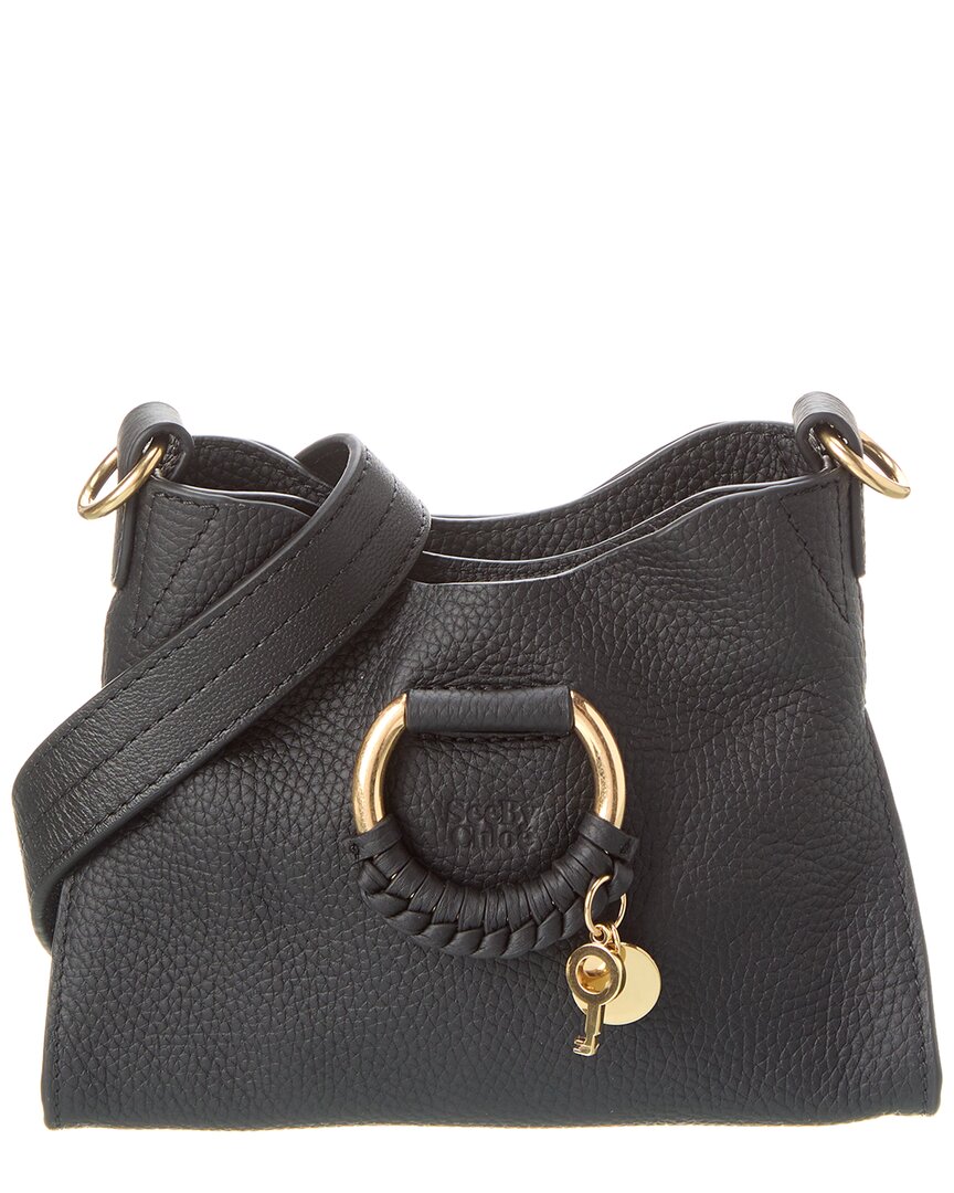 See By Chloé Joan Mini Top Handle Leather Crossbody In Black