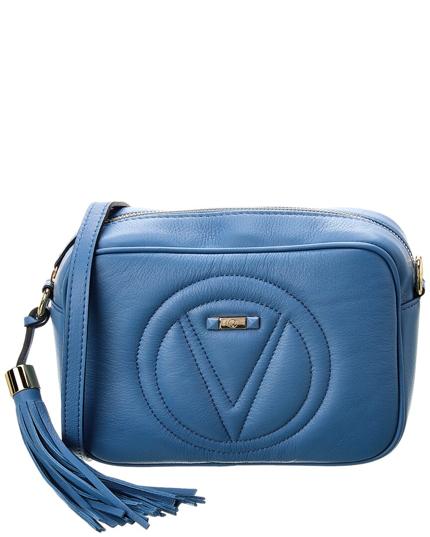 Shop Valentino By Mario Valentino Mia Signature Leather Crossbody In Blue