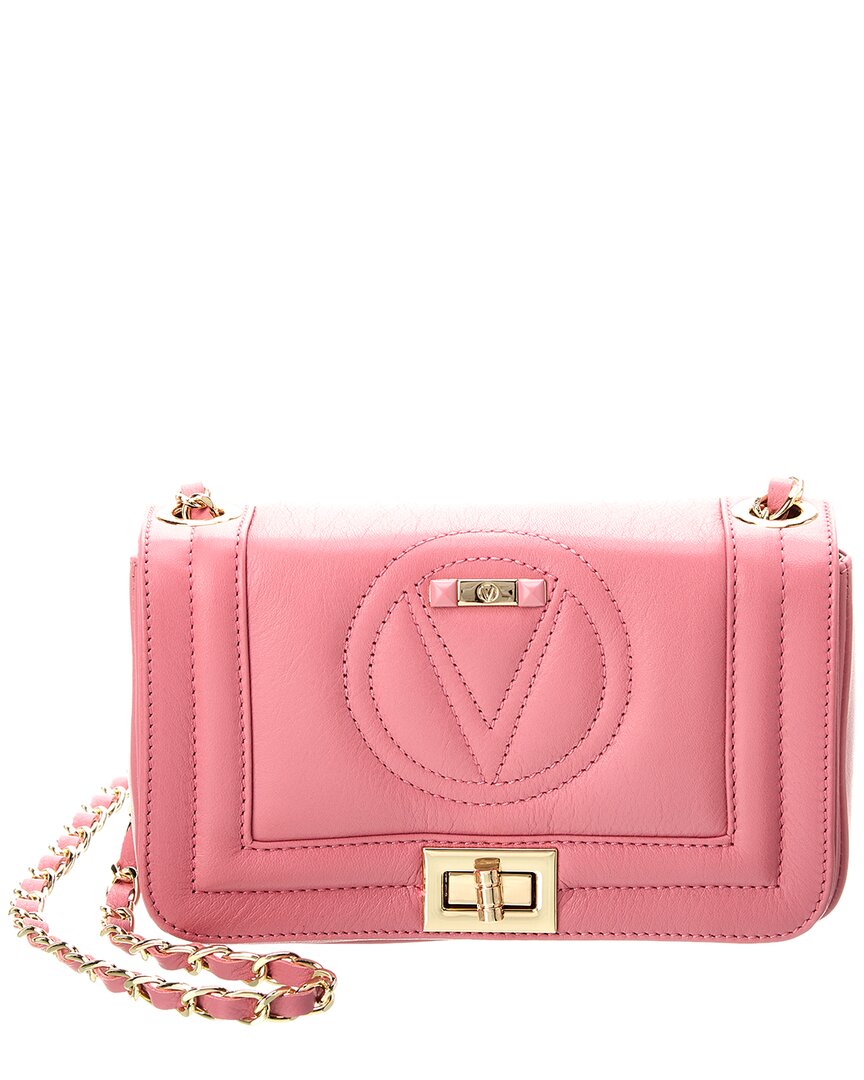 Shop Valentino By Mario Valentino Beatriz Leather Shoulder Bag In Pink