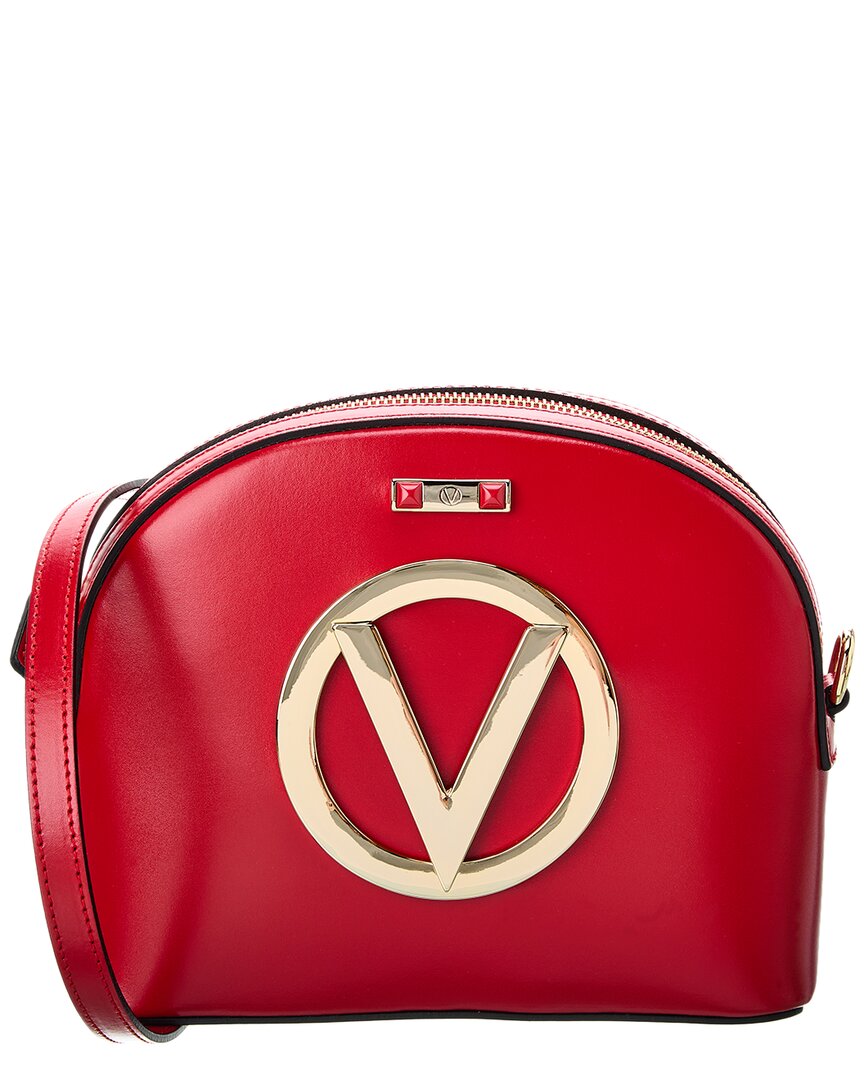 Shop Valentino By Mario Valentino Diana Forever Leather Crossbody In Red