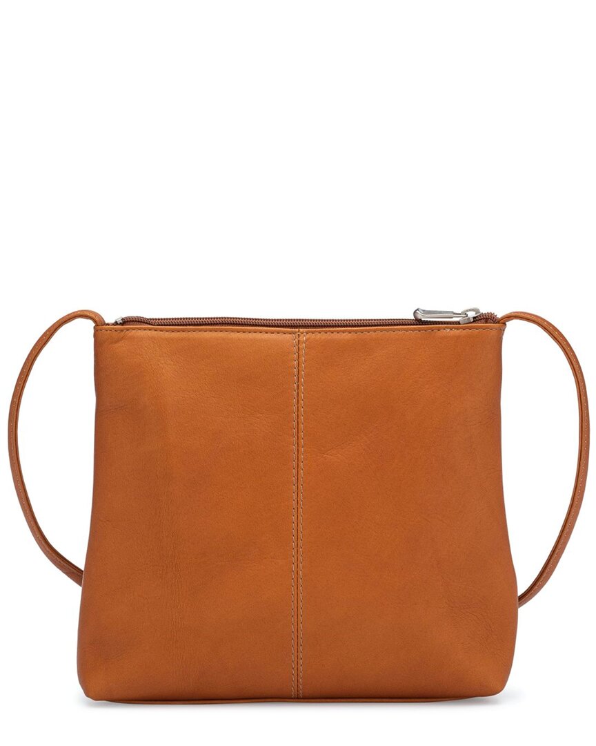 Le Donne Carry Along Leather Crossbody In Brown
