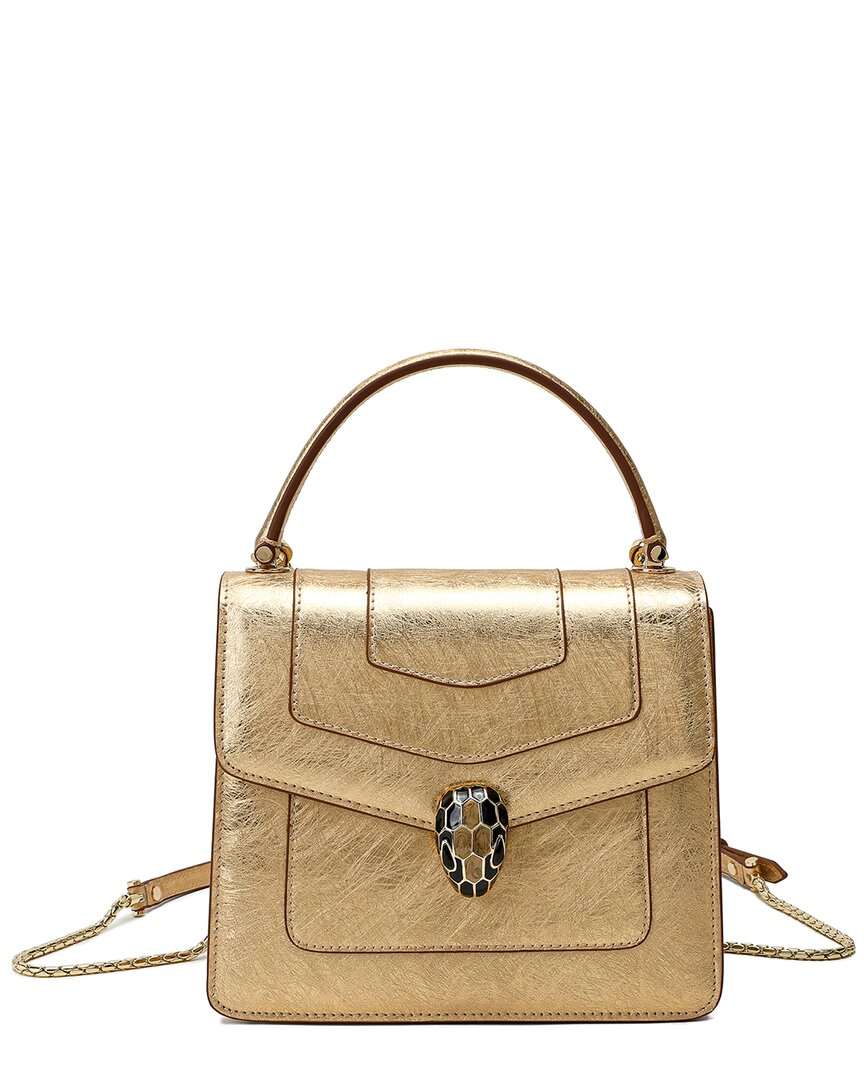 Tiffany & Fred Paris Top-grain Saffiano Leather Satchel