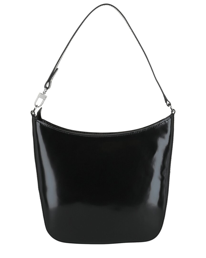 By Far Suli Patent Leather Shoulder Bag In Black