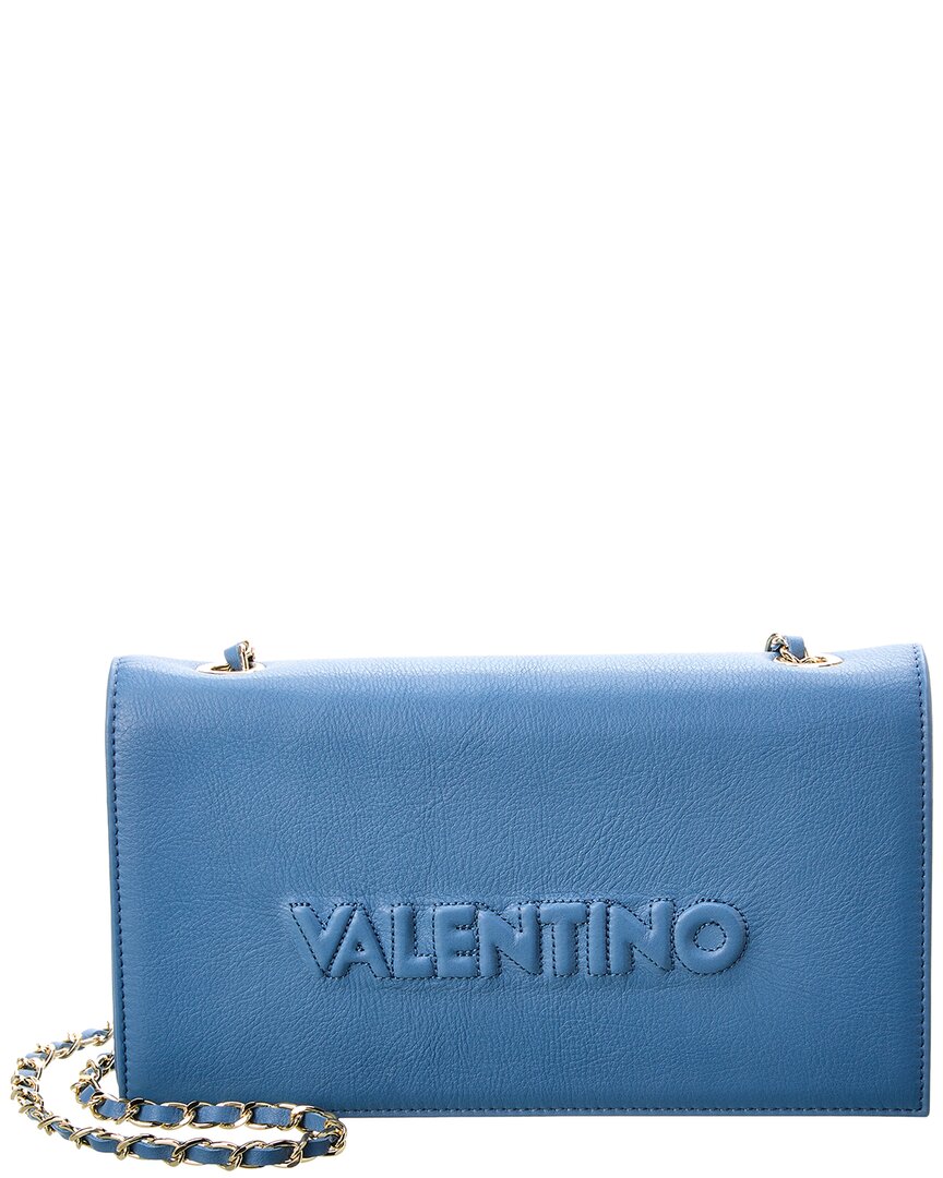 Valentino By Mario Valentino Lena Embossed Leather Crossbody In Blue