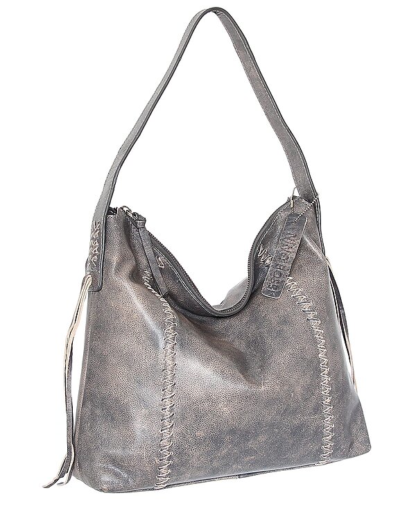 Nino Bossi La Maja Hobo Aviator Leather Shoulder Bag