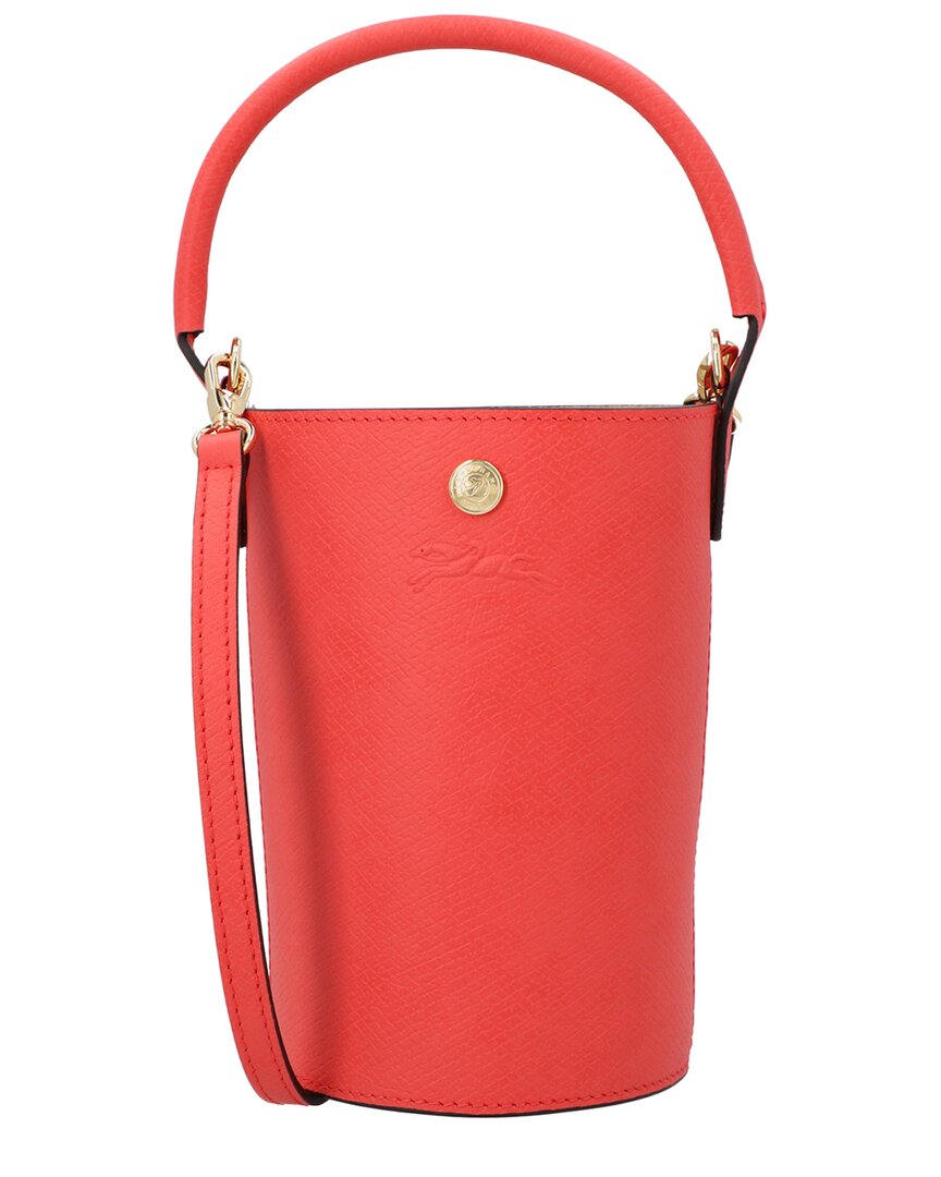 Longchamp pure Extra Small Leather Crossbody Bucket Bag