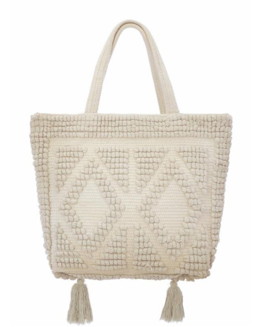 Guadalupe Ibiza Tassel Tote In White