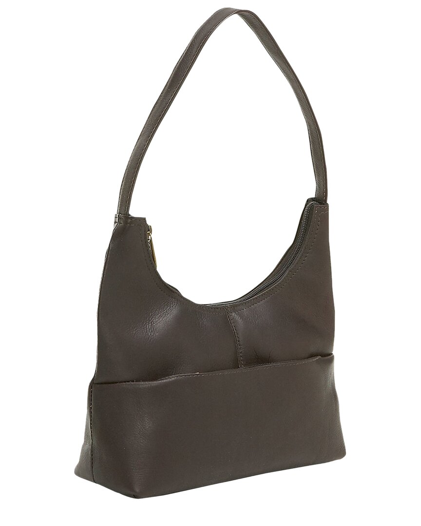 Le Donne Top Zip Leather Hobo Bag
