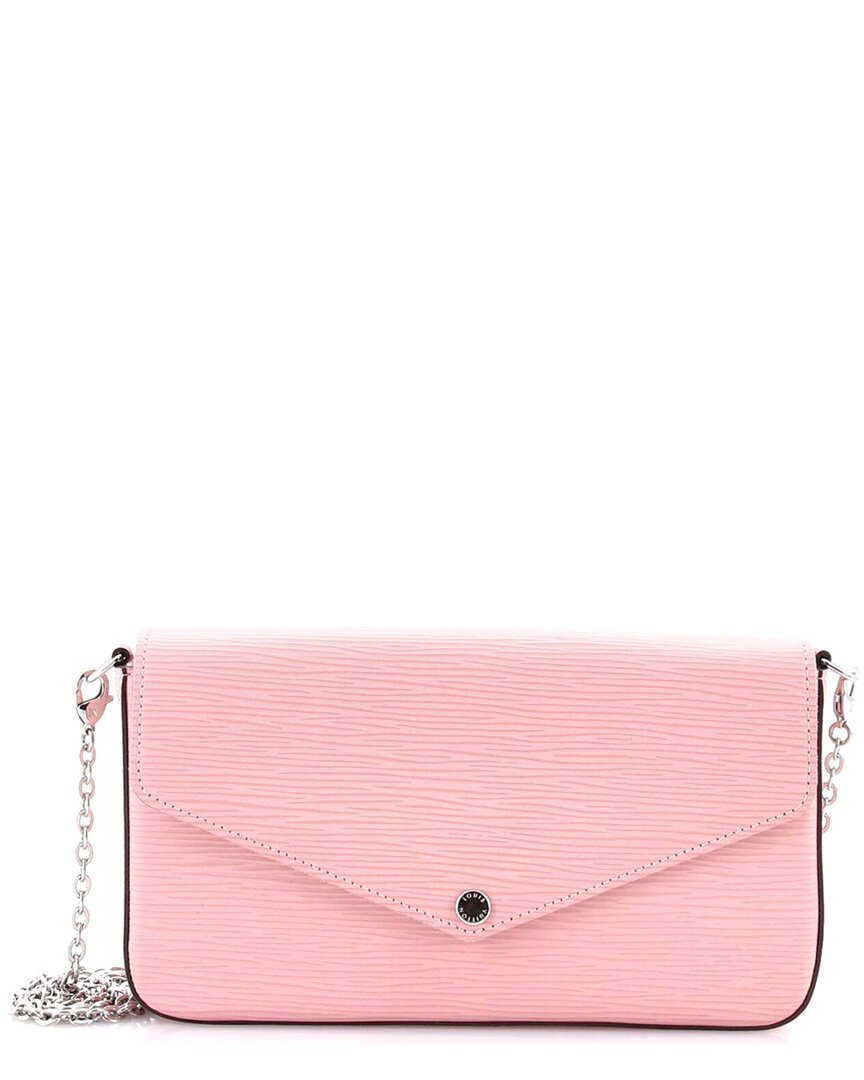 Click to view more detailed imagery on our partner's website Pre-owned Louis Vuitton Pink Epi Leather Felicie Pochette (authentic Pre-loved)