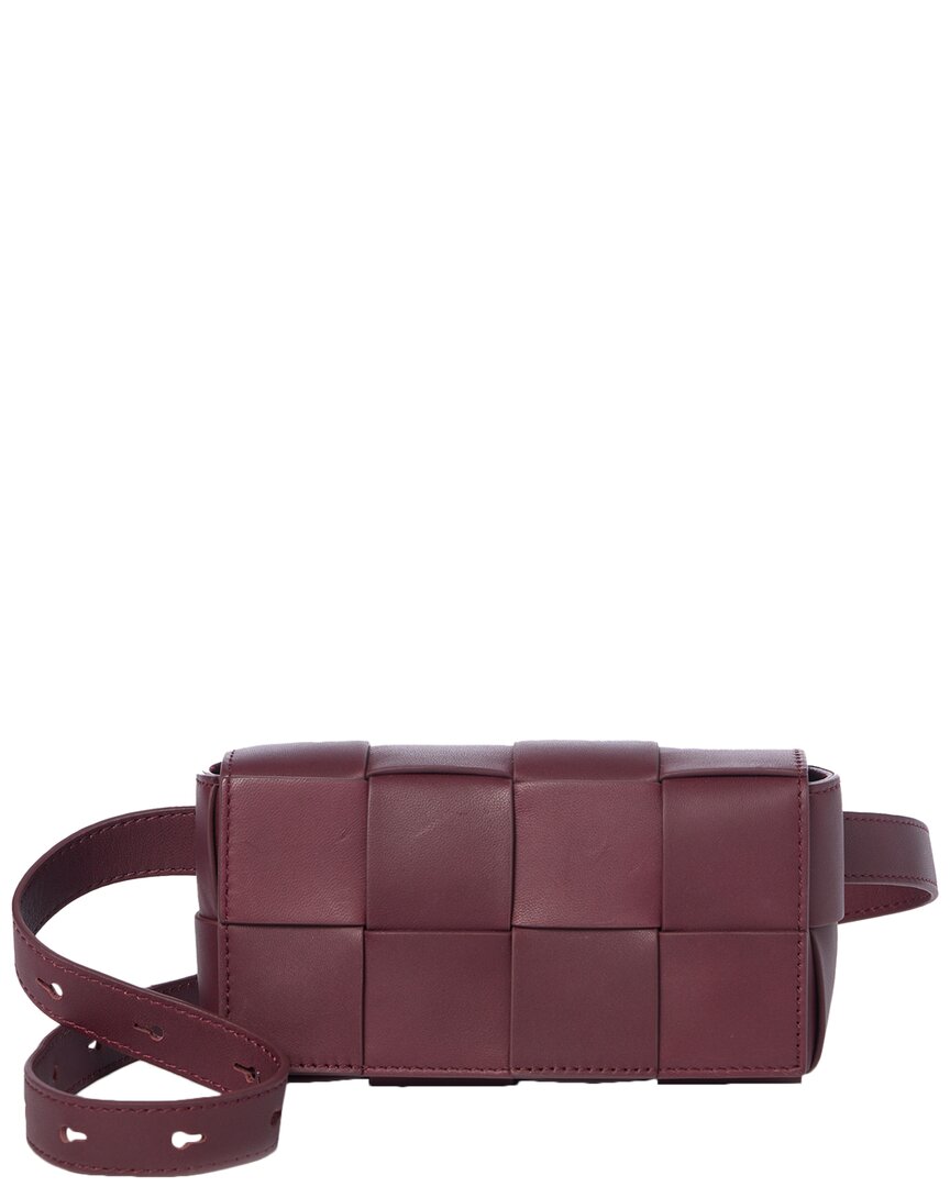 J.mclaughlin Bahia Leather Handbag In Red
