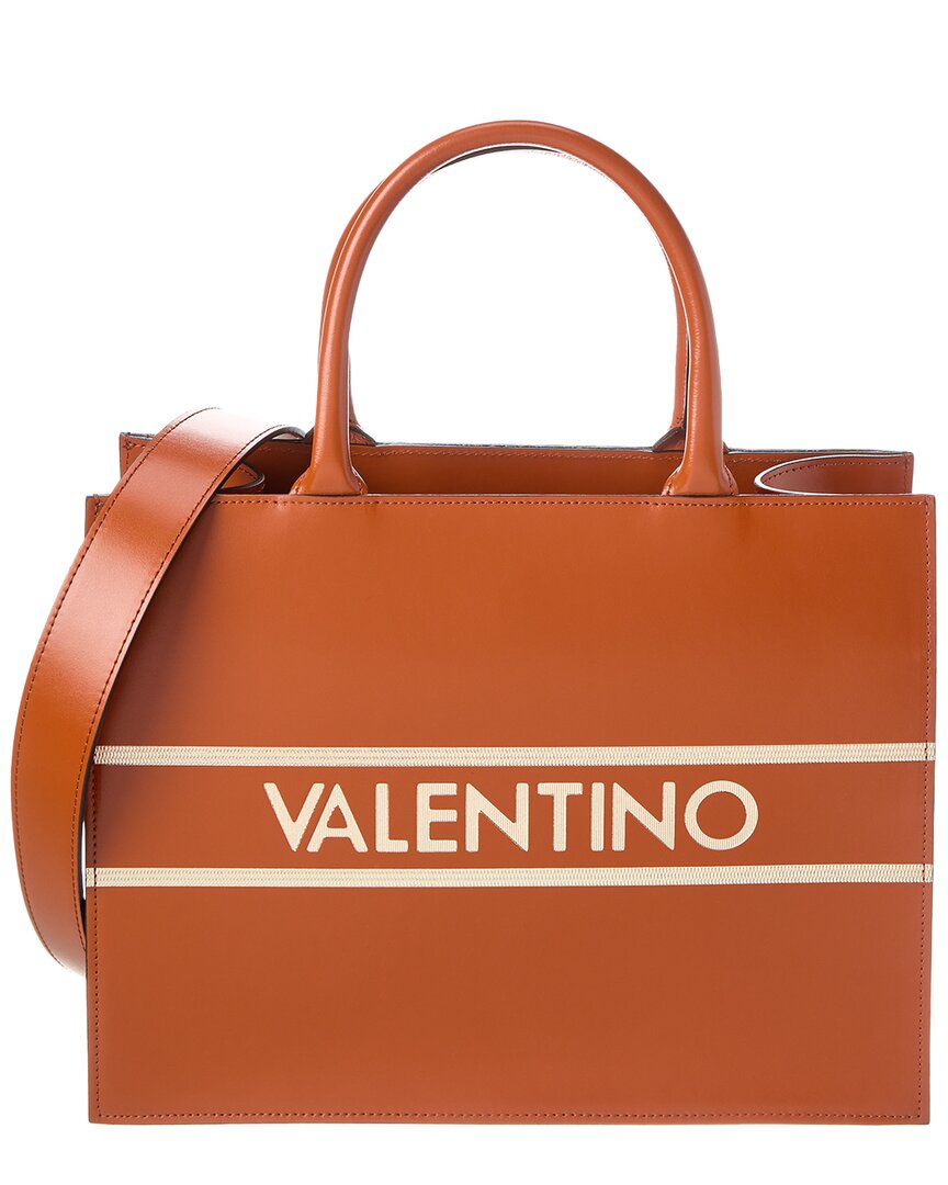 Valentino By Mario Valentino Victoria Lavoro Leather Tote In Grey