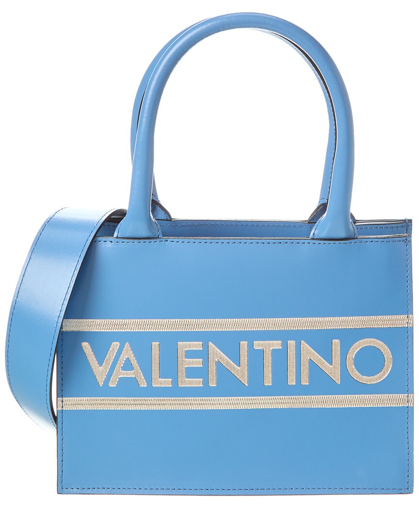 Shop Valentino By Mario Valentino Marie Lavoro Leather Tote In Grey
