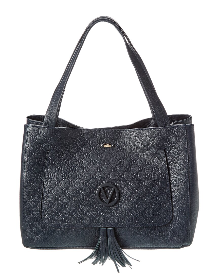 Valentino By Mario Valentino Ollie Leather Tote In Blue