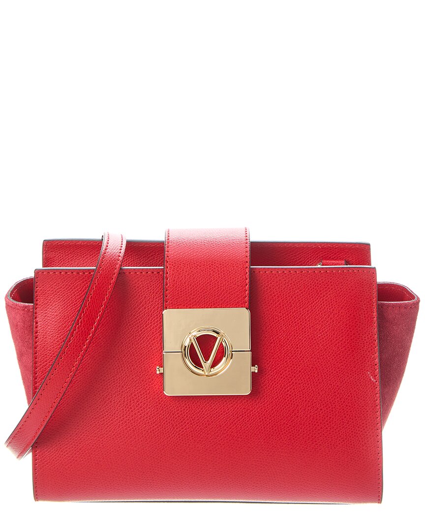 Shop Valentino By Mario Valentino Kiki Leather Shoulder Bag In Red
